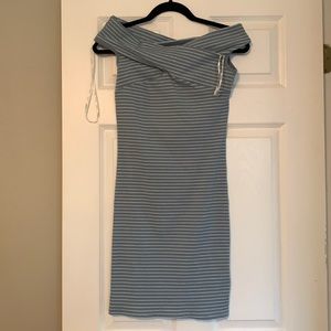 Sugar & cream off the shoulder bodycon dress